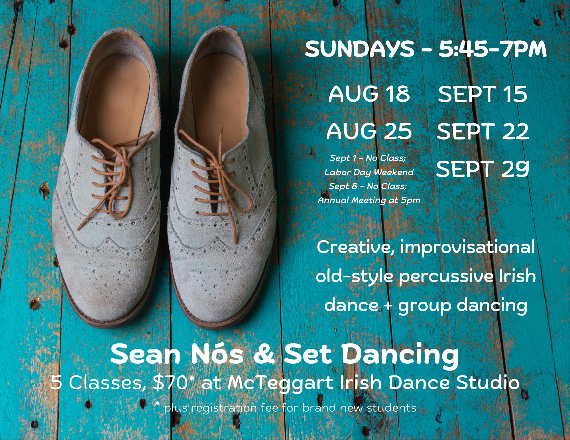 Sean Nós & Set <b>Dancing</b> — McTeggart <b>Irish Dancers</b>