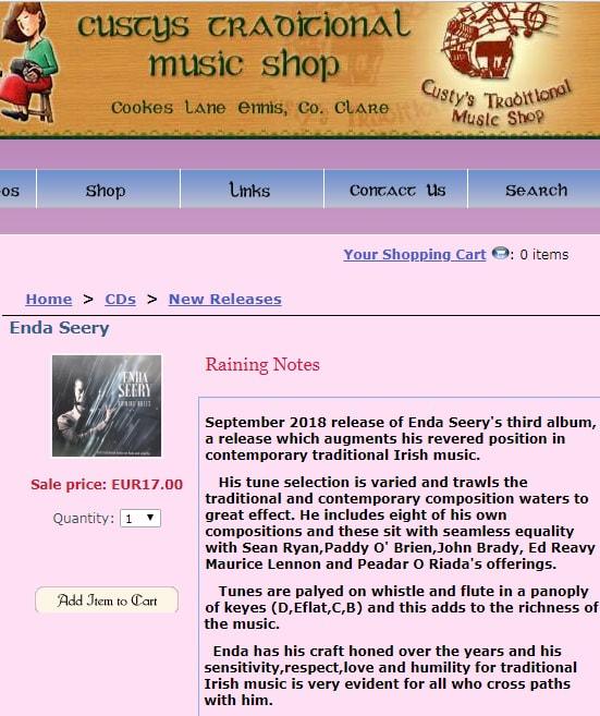 Reviews - <b>ENDA SEERY</b> Musician and Composer